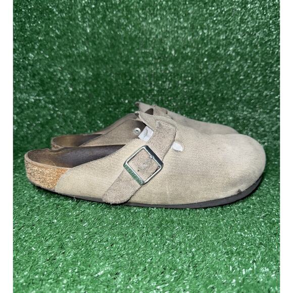 Birkenstock Boston Corduroy Beige EU 43 Men's Size 10 US Slip On Comfort Shoe - Picture 5 of 9